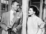 Aldo Ray and Katharine Hepburn