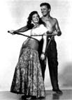 Cornel Wilde and Jane Russell