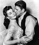 Dorothy Malone and Ronald Reagan in Law and Order