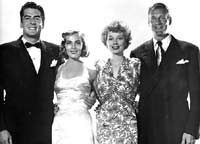 Victor Mature, Lizabeth Scott, Lucille Ball, and Sonny Tufts
