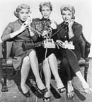 Lori Nelson, Barbara Eden, and Merry Anders