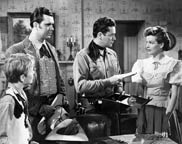 Gary Gray, Richard Martin, Tim Holt, and Marjorie Lord