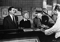 Dana Andrews, Sally Forrest, and Thomas Mitchell