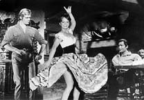 Clint Walker, Roger Moore, and Leticia Roman