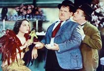 Lupe Velez, Oliver Hardy, and Stan Laurel