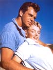 Keith Andes and Marilyn Monroe