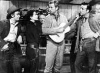Ben Cooper, Sterling Hayden, Joan Crawford, and Scott Brady