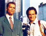 Arnold Schwarzenegger and Jim Belushi