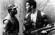 Carl Weathers and Arnold Schwarzenegger