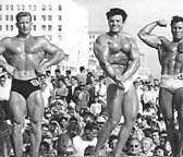 Mark Forest winning the title Mr. Muscle Beach