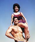 Annette Funicello and Peter Lupus