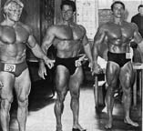 Dave Draper, Reg Park, and Arnold Schwarzenegger