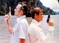 Christopher Lee and Roger Moore