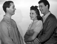 Russell Gleason, Jean Rogers, and Robert Sterling