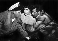 Emory Parnell, Julie Adams, and Rory Calhoun