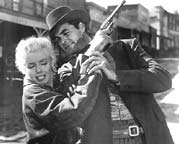 Marilyn Monroe and Rory Calhoun