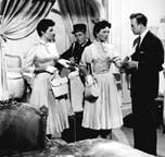 Jane Russell, Alan Young, Jeanne Crain, and Scott Brady